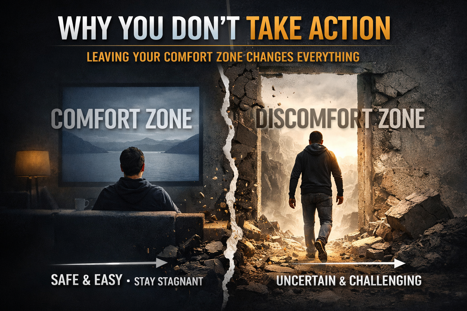 Why You Don’t Take Action (And How Leaving Your Comfort Zone Changes Everything)