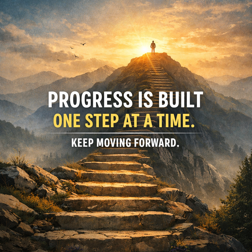 Progress Is Built One Step at a Time (Why You Never Feel Like You’ve “Made It”)