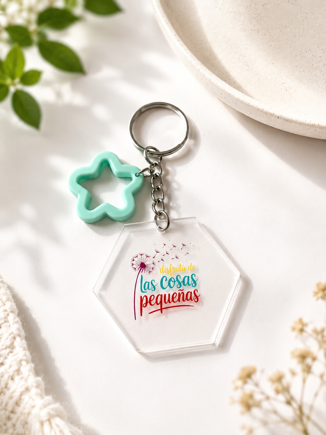 Llavero Personalizado Frase Motivadora