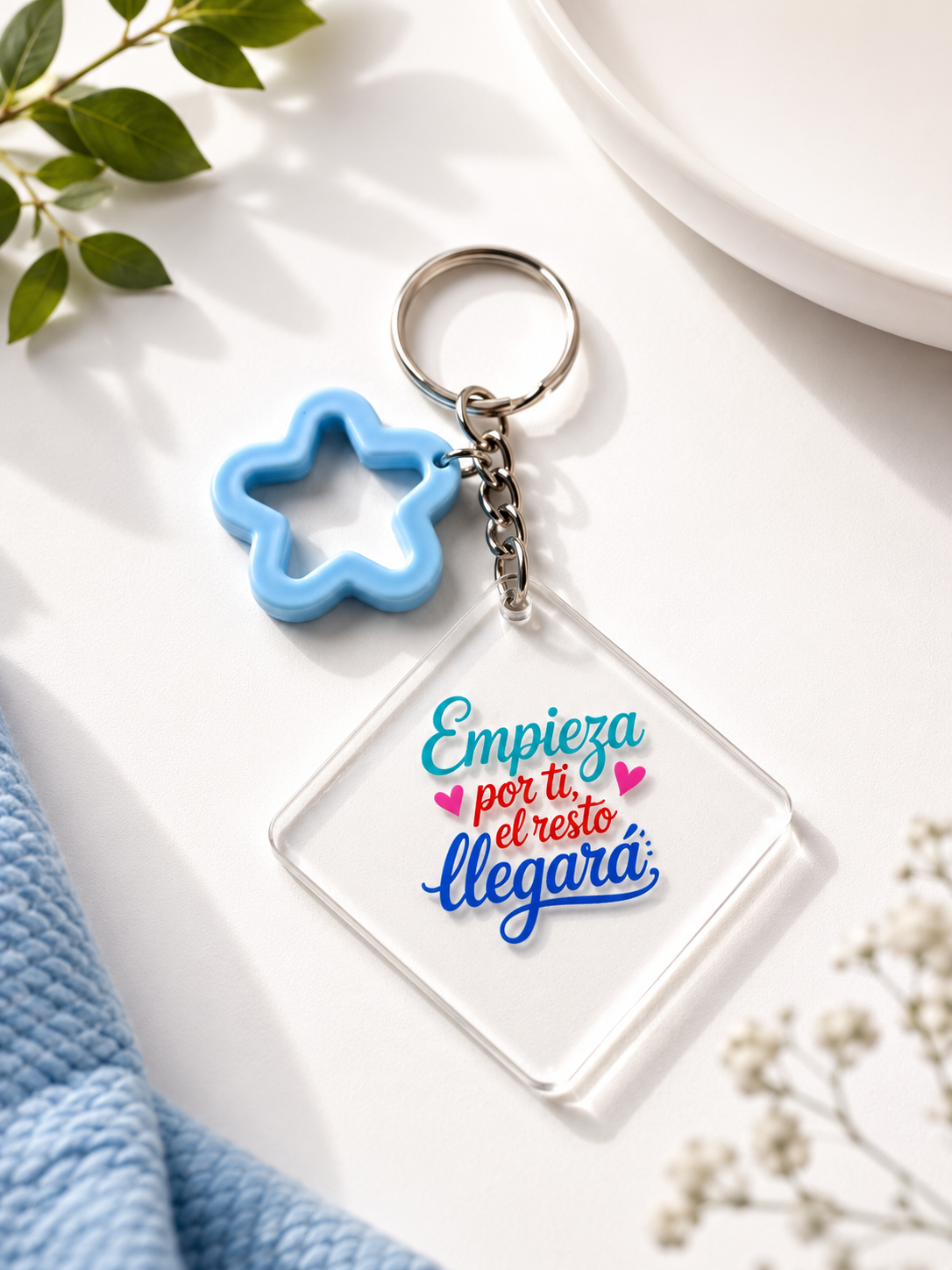 Llavero Personalizado Frase Motivadora