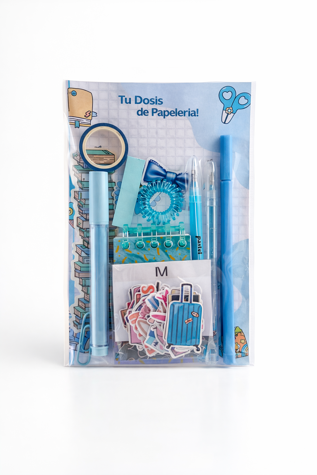 Set Papelería - Color Celeste