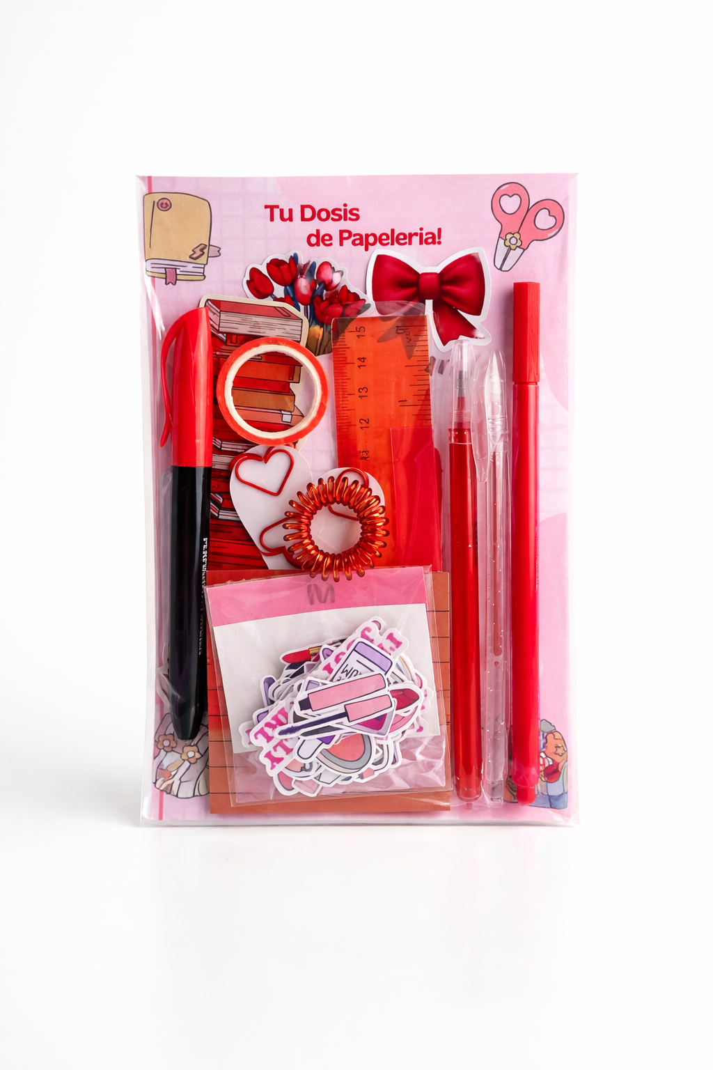Set Papelería - Color Rojo