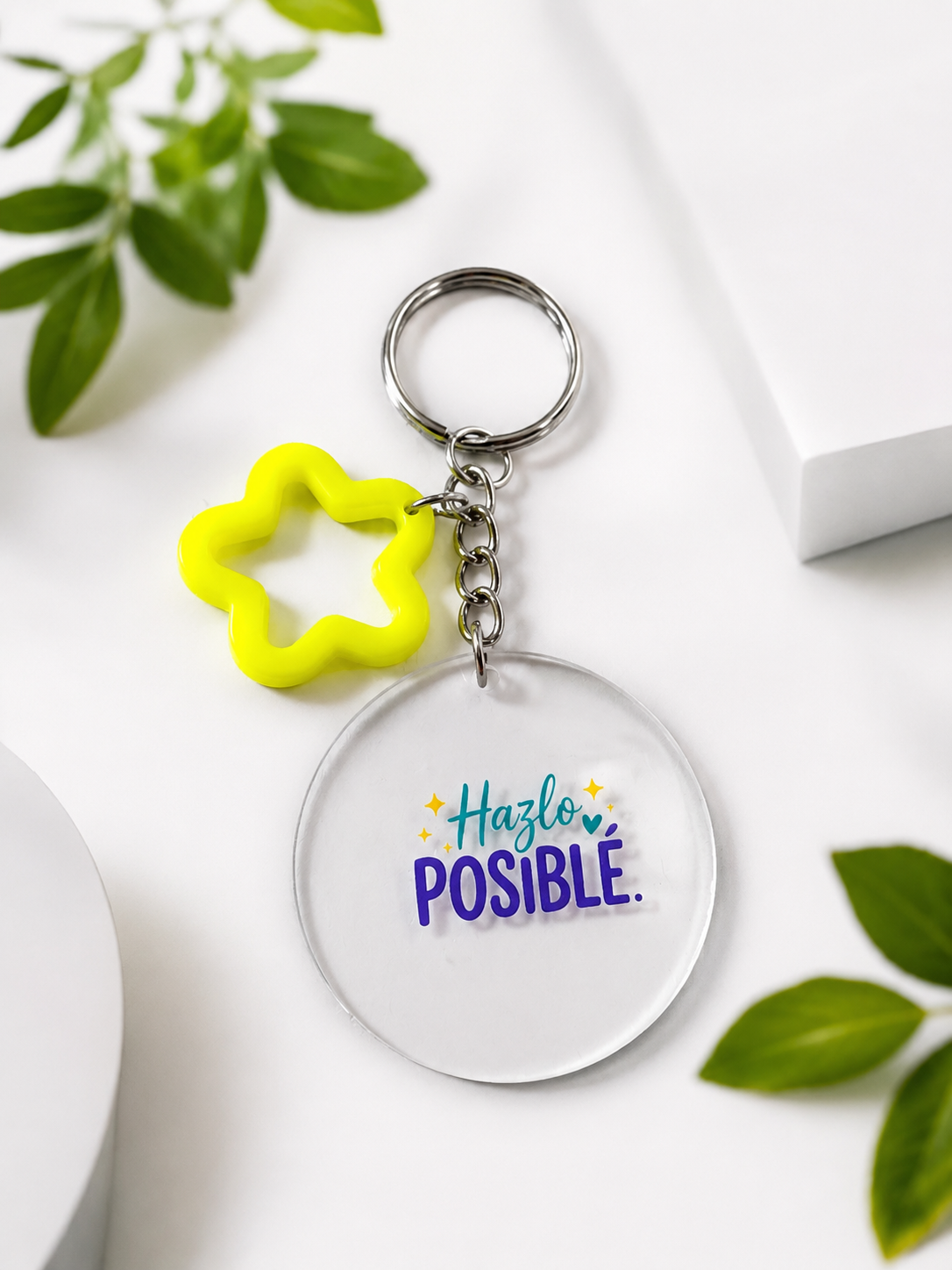 Llavero Personalizado Frase Motivadora