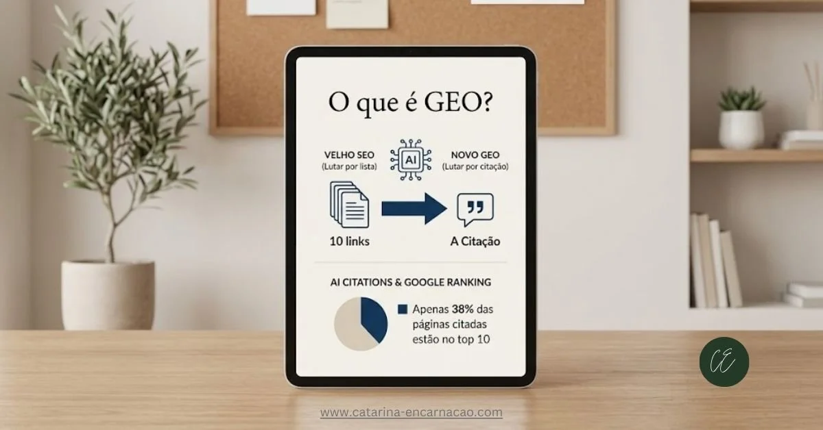 O que é GEO? Infografia que explica sobre Velho SEO e Novo GEO com AI