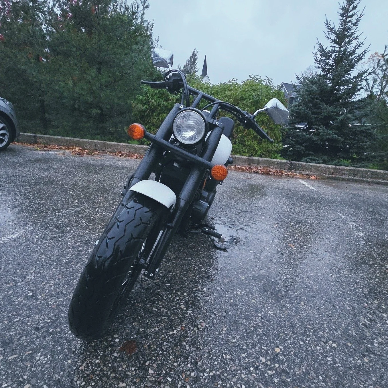We are really going to put that wet-weather gear to the test this morning. Nothing like a Brisk Northern Michigan Ride to wake me up in the morning.
 #ridesafe #morningride #rainyride #motorcycle #petoskey #motorcyclesofinstagram