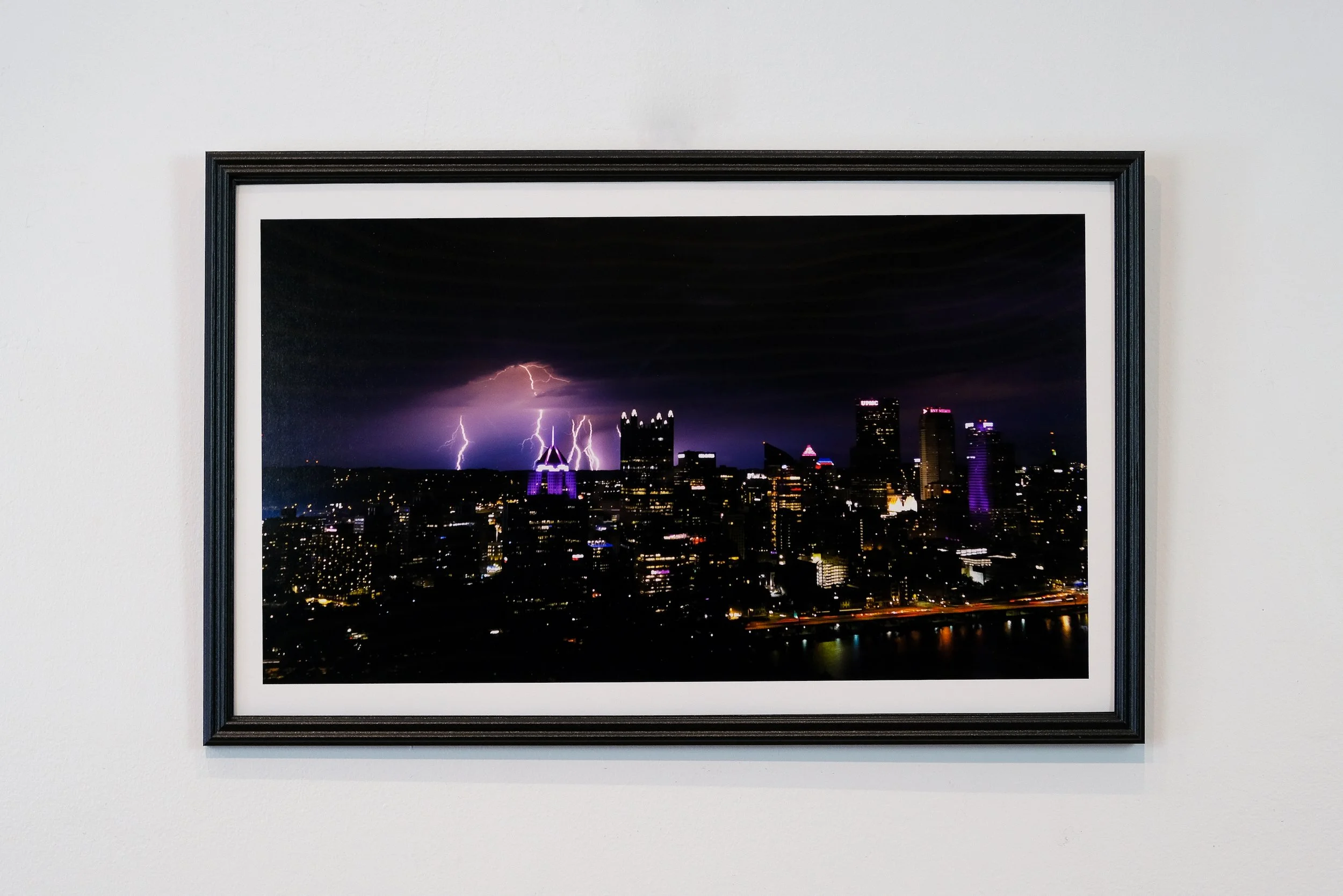Late Night Lightning Behind the Steel City