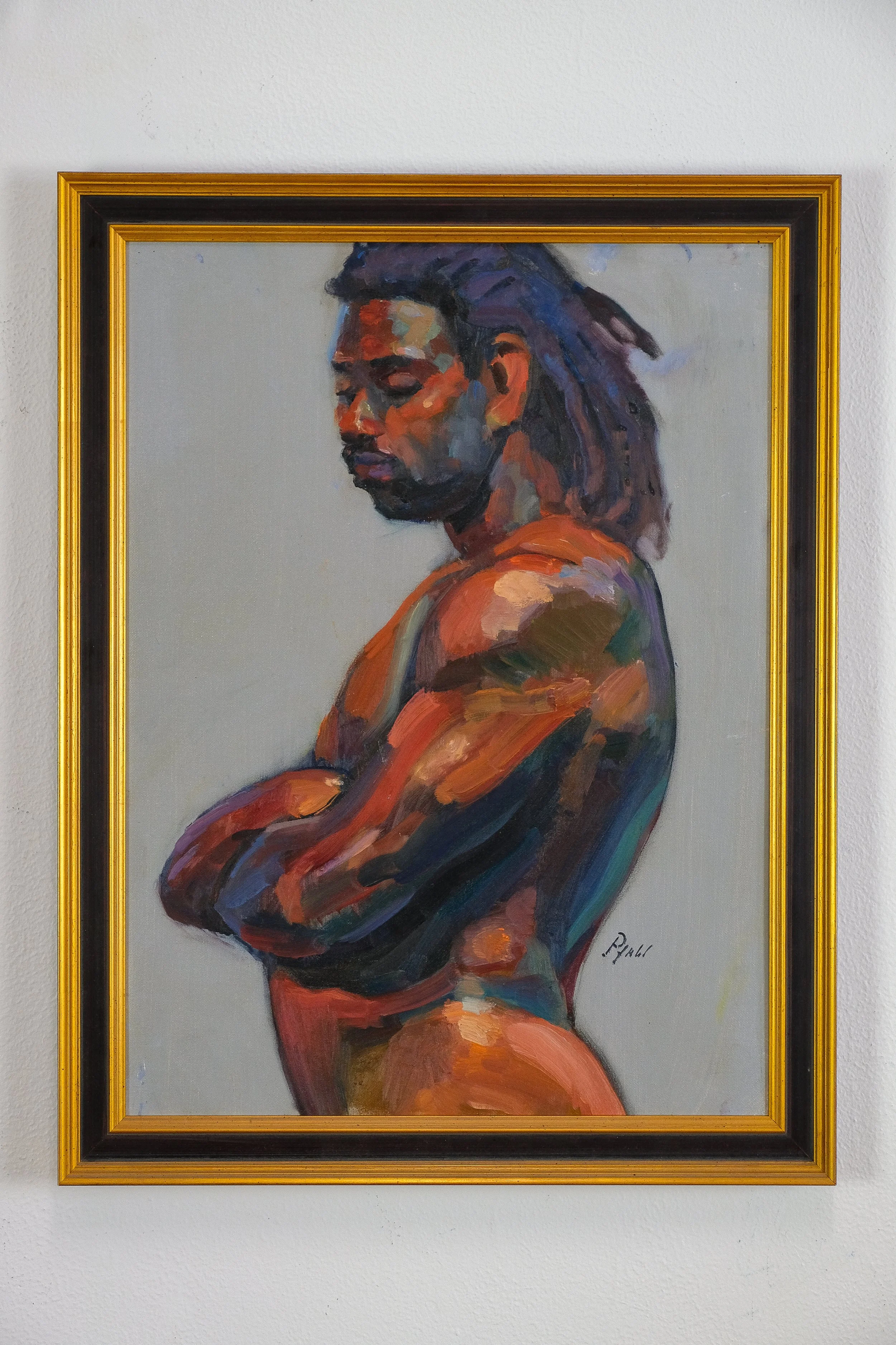 Male 3 hour standing pose at former Panza Gallery