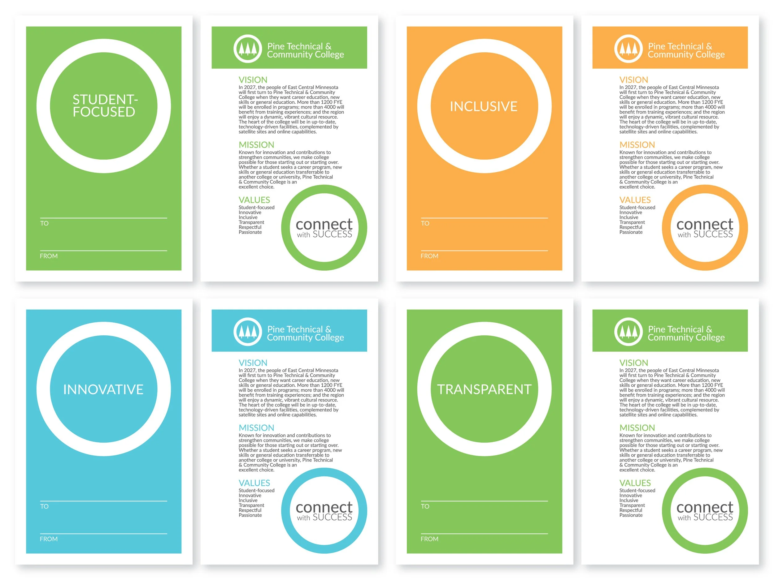 college employee engagement cards