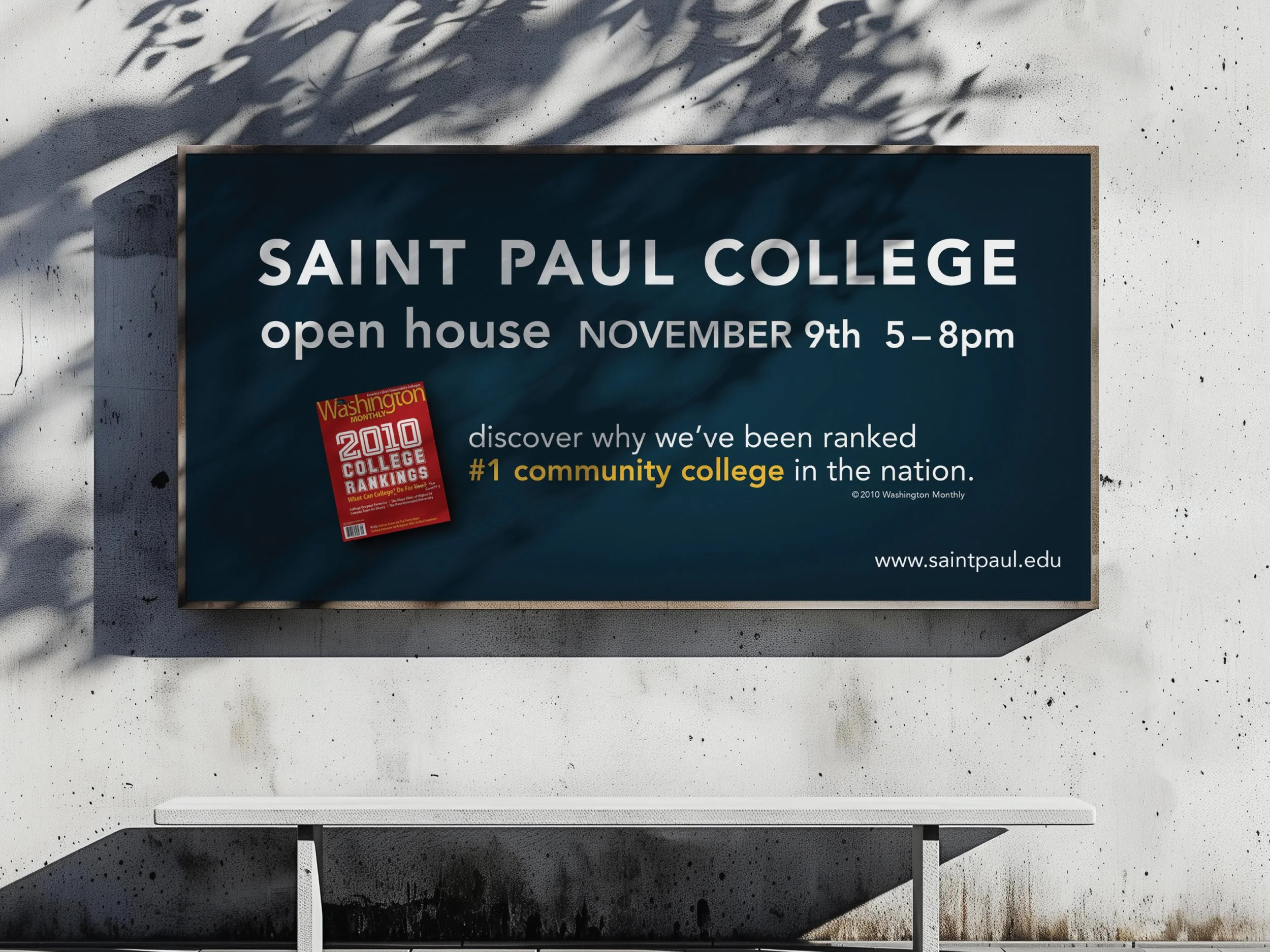college open house outdoor billboard