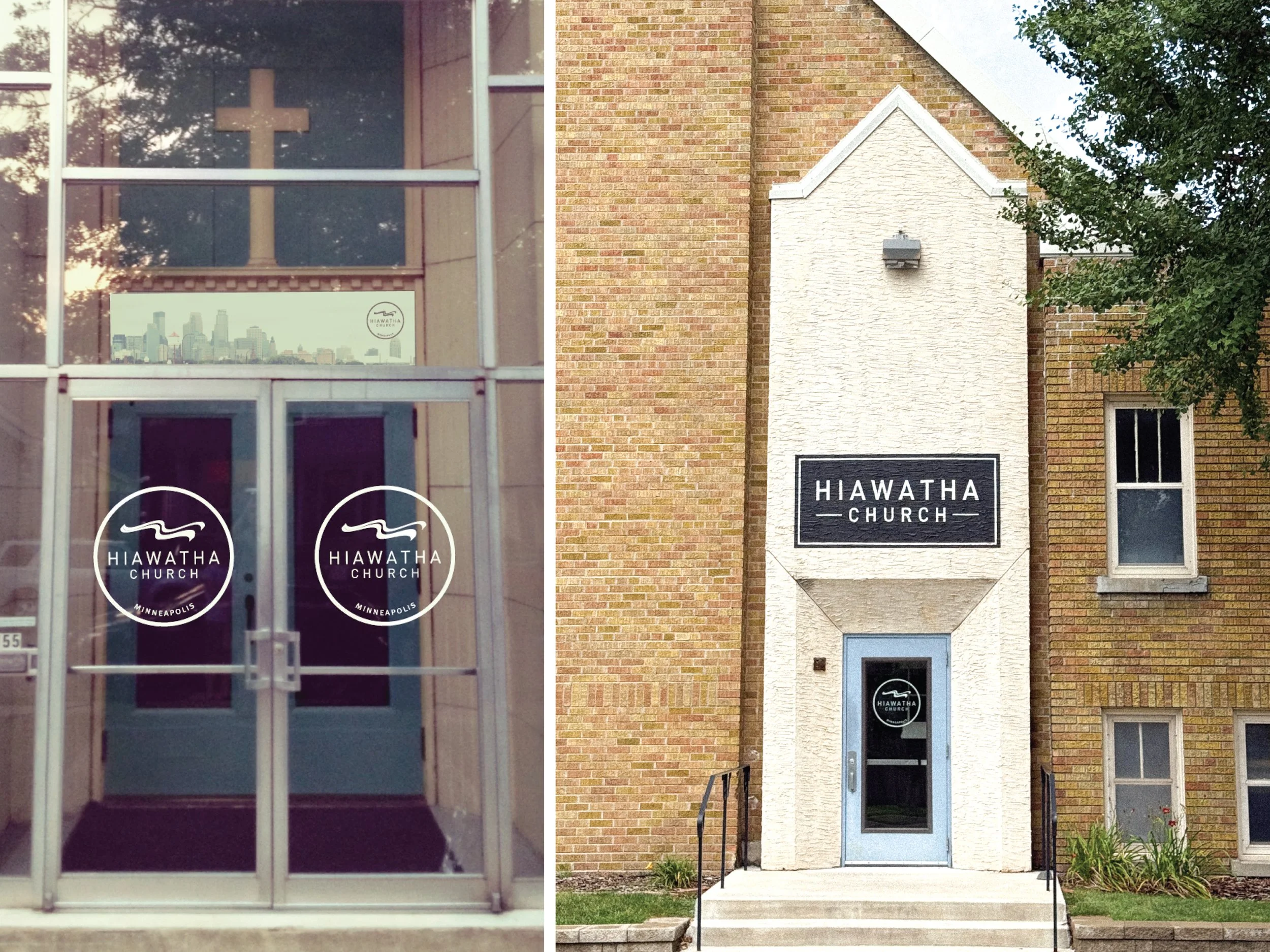 Hiawatha Church entrances