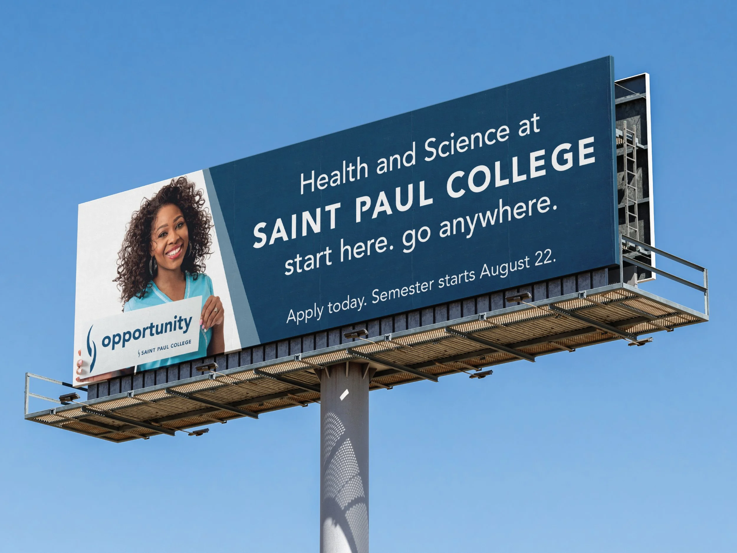 college health and science outdoor billboard