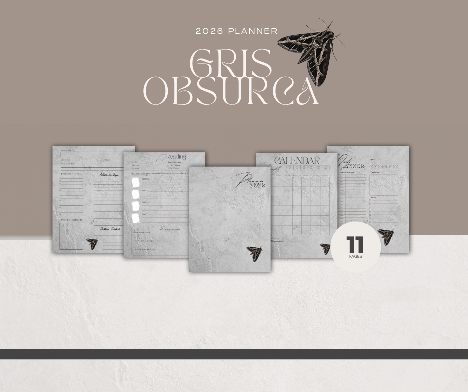 Gris Obscura Planner Bundle