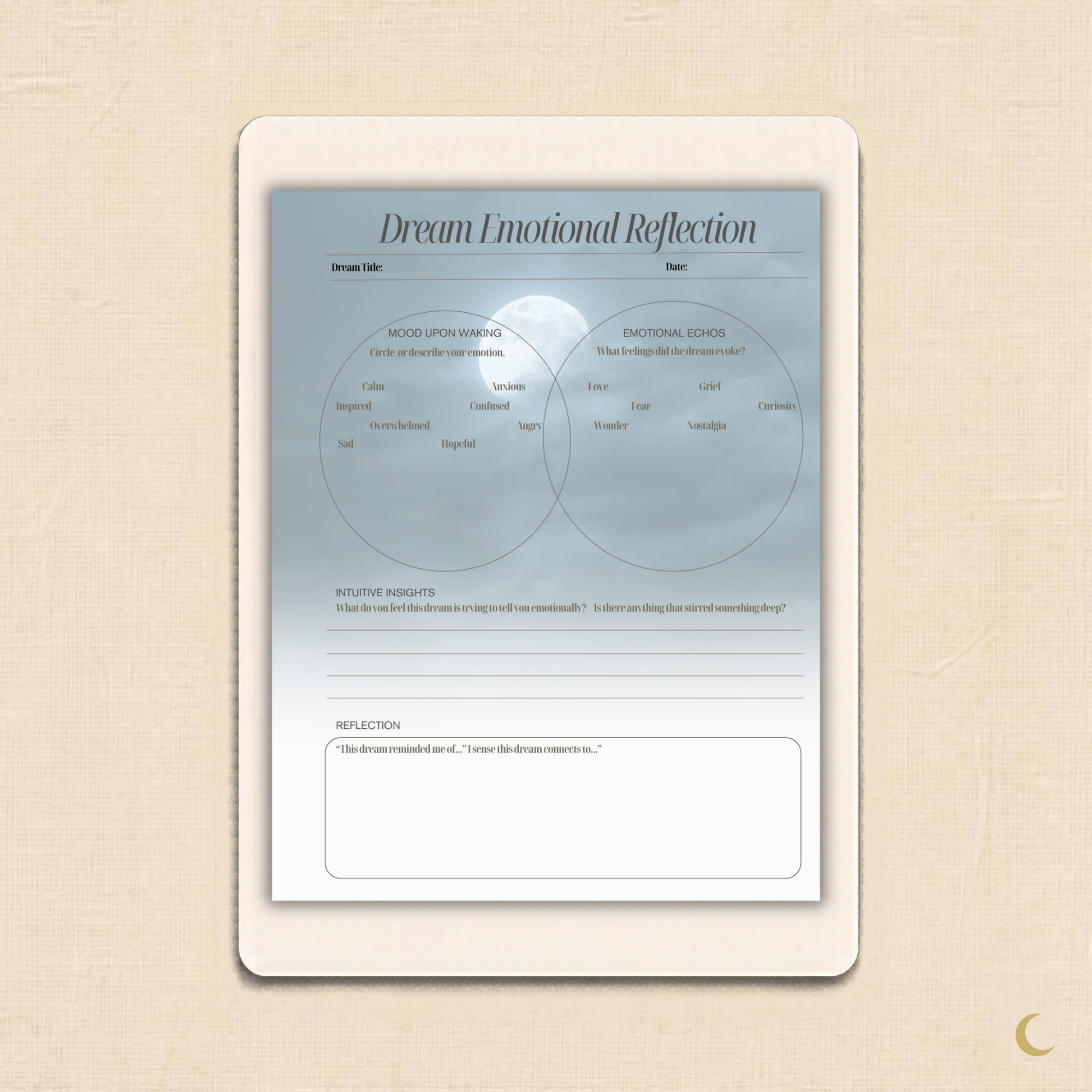 Dream Weaver Collection: Dream Emotional Reflection