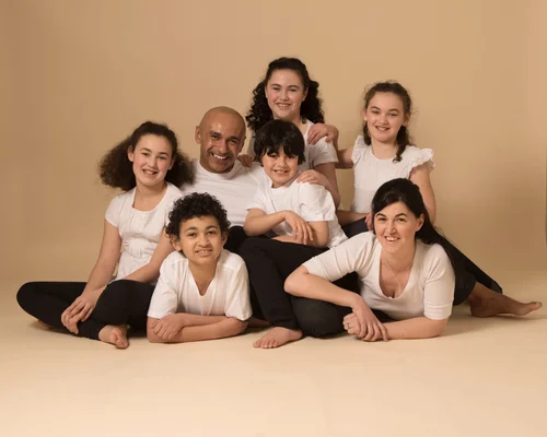 Christina with her children