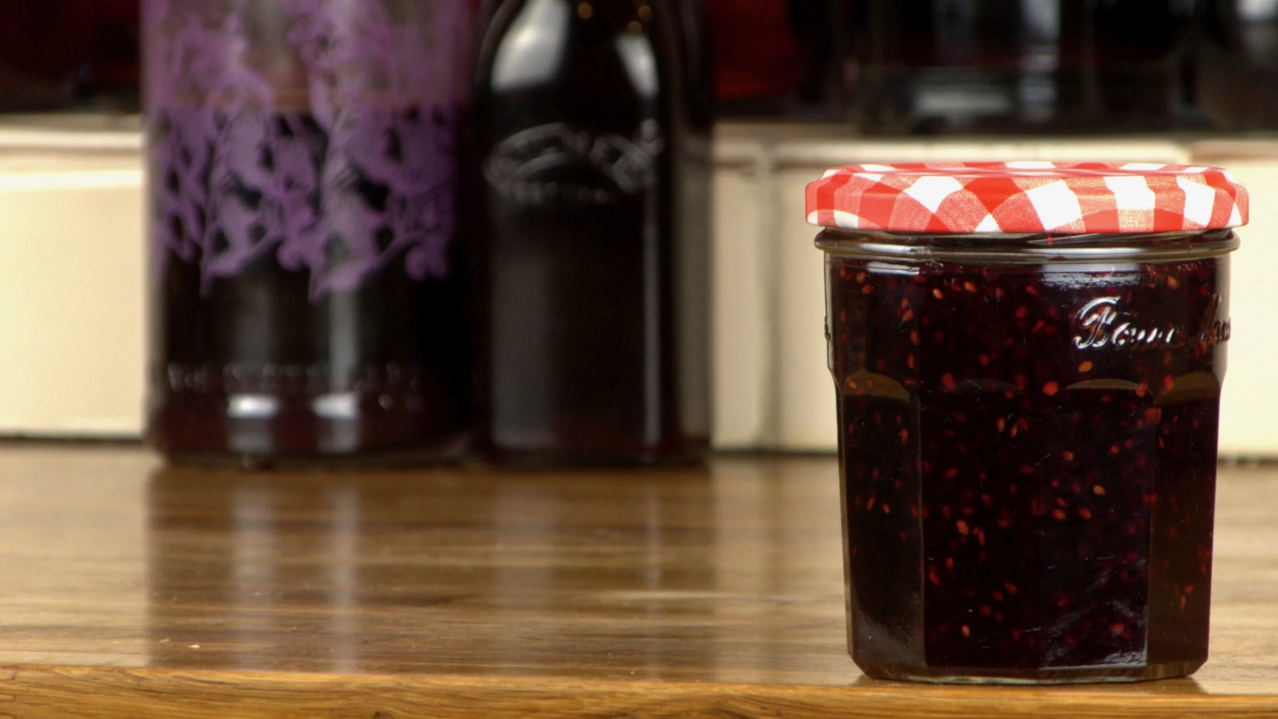 Blackberry whiskey jam