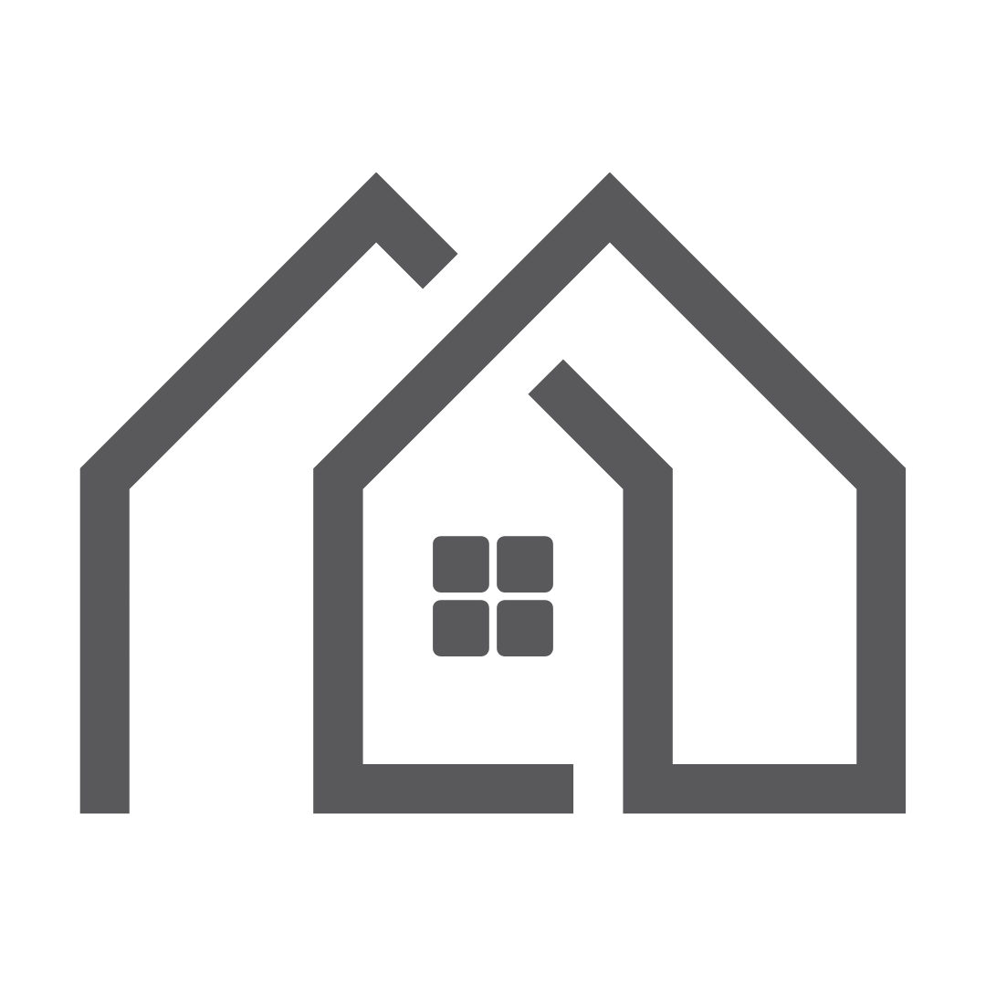 Icon of a house with a simple outline and a window in the center.