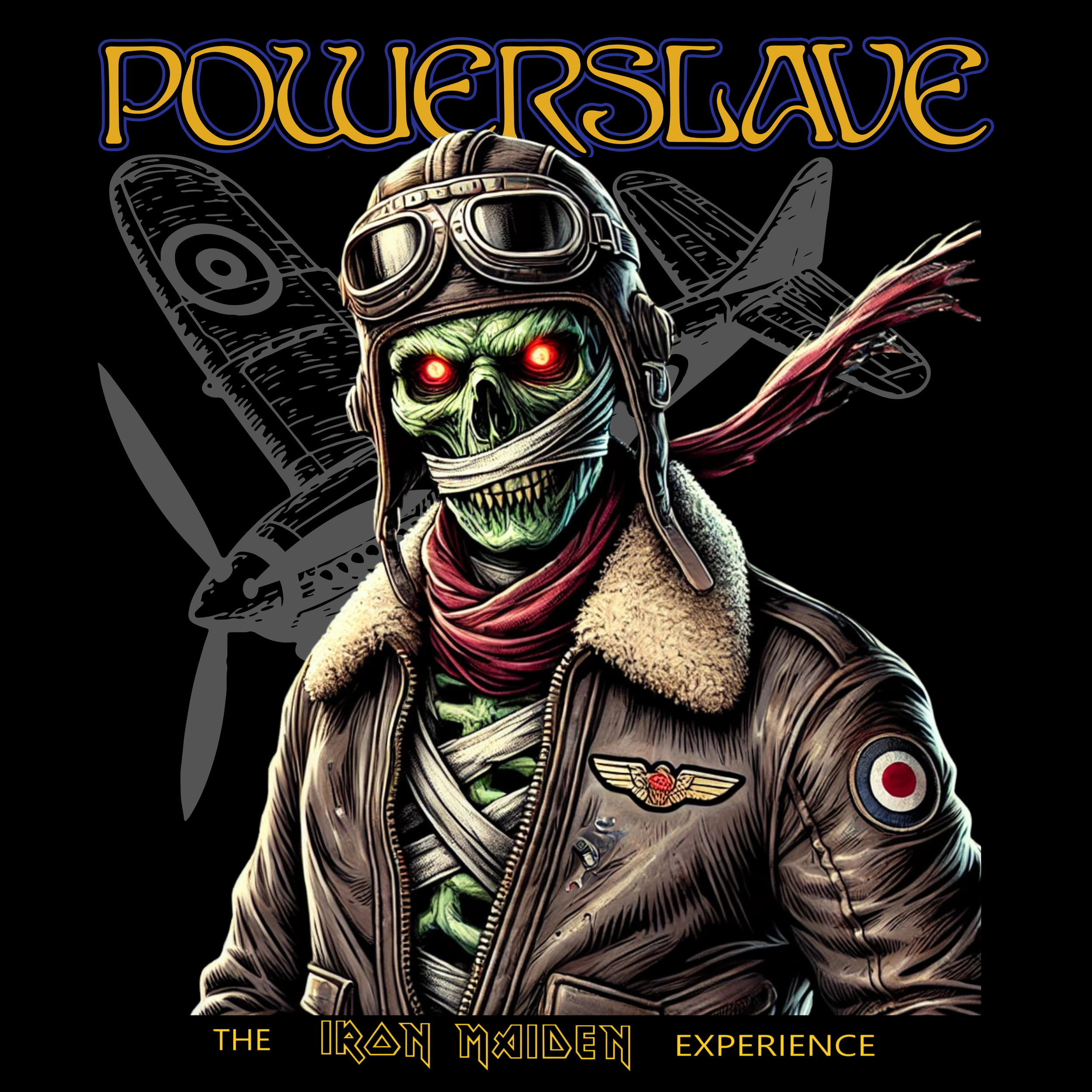 Powerslave Tshirts Template.png