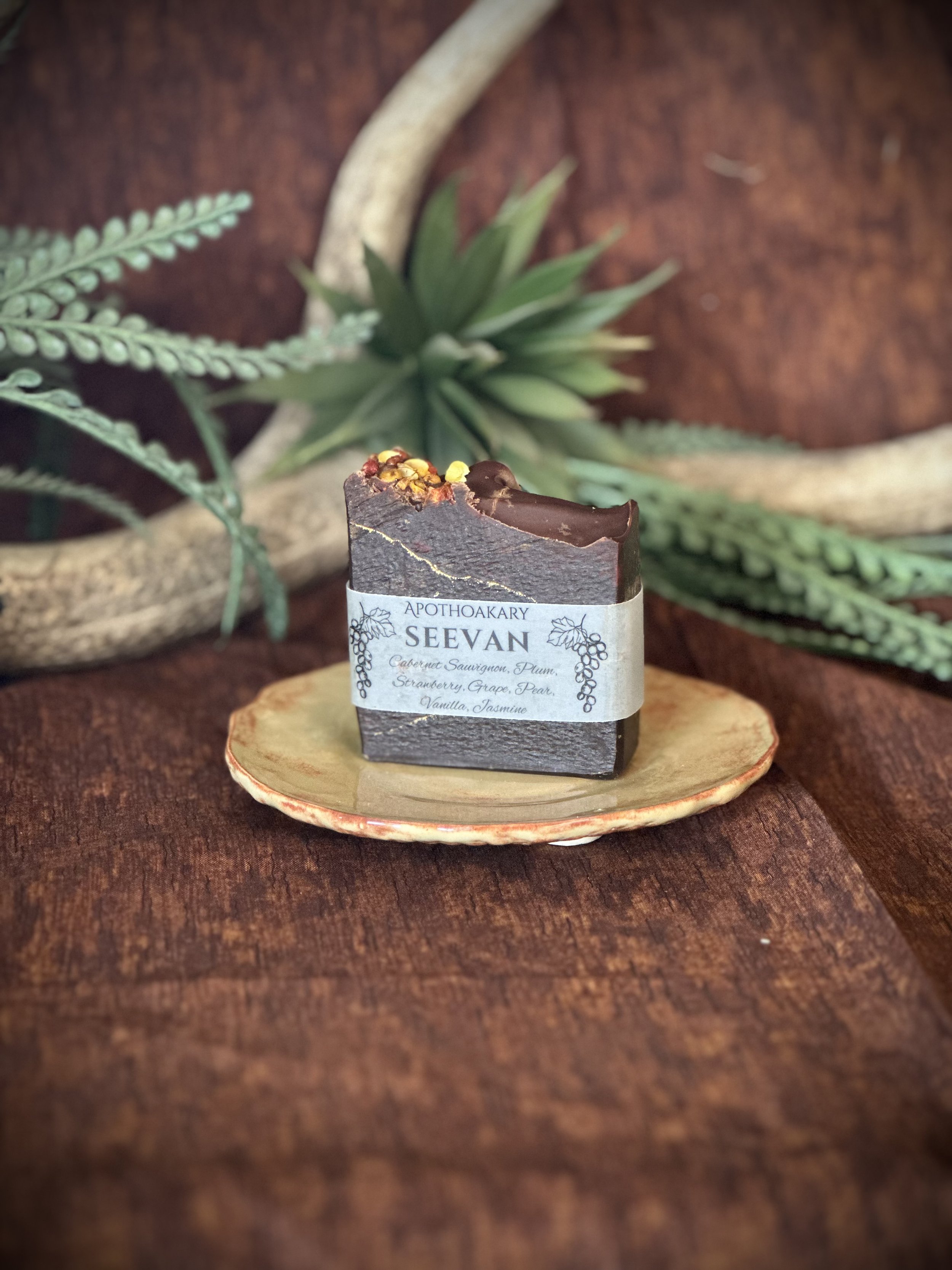 Golden Ceramic Soap Dish