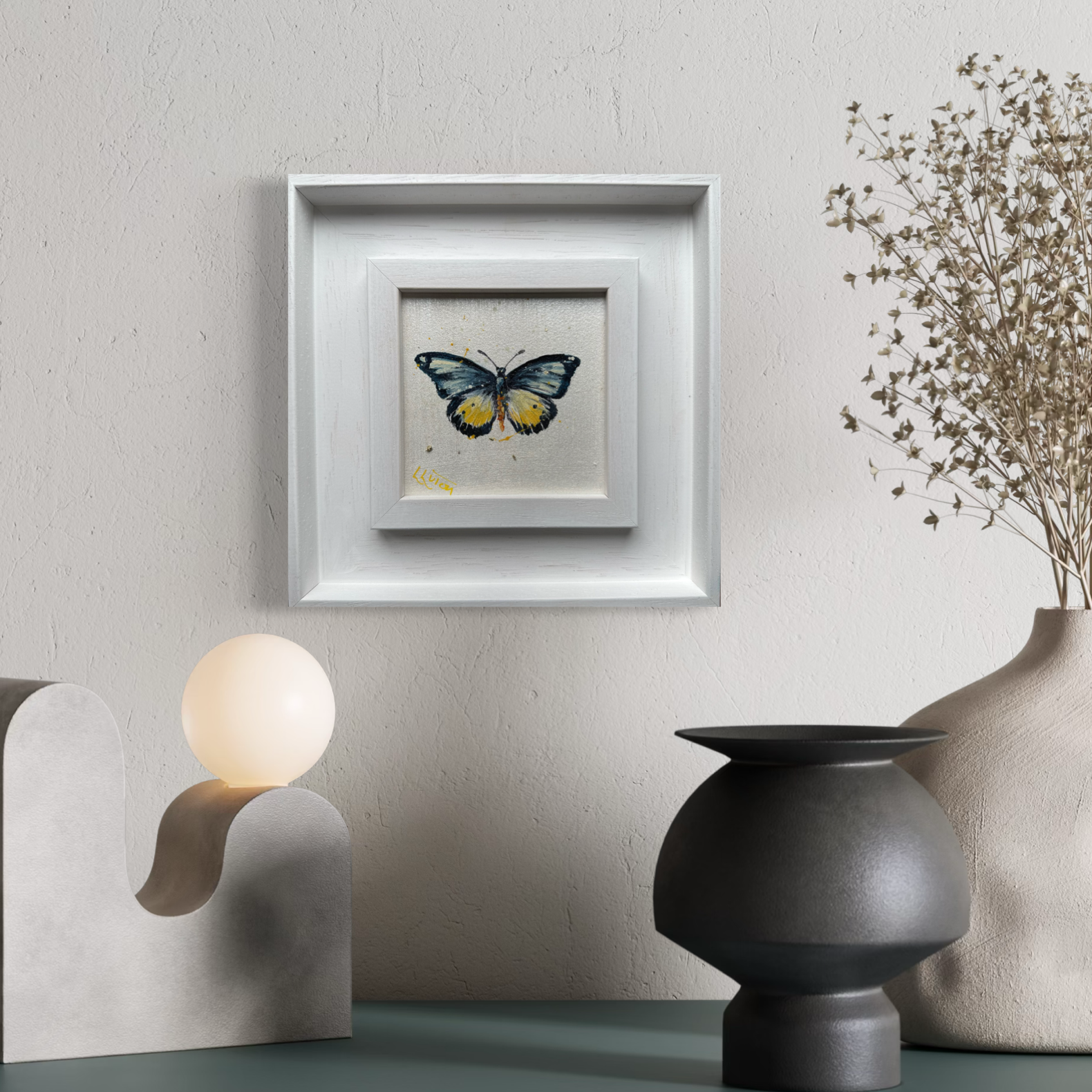 indigo mist butterfly by Louise Luton in room setting.png