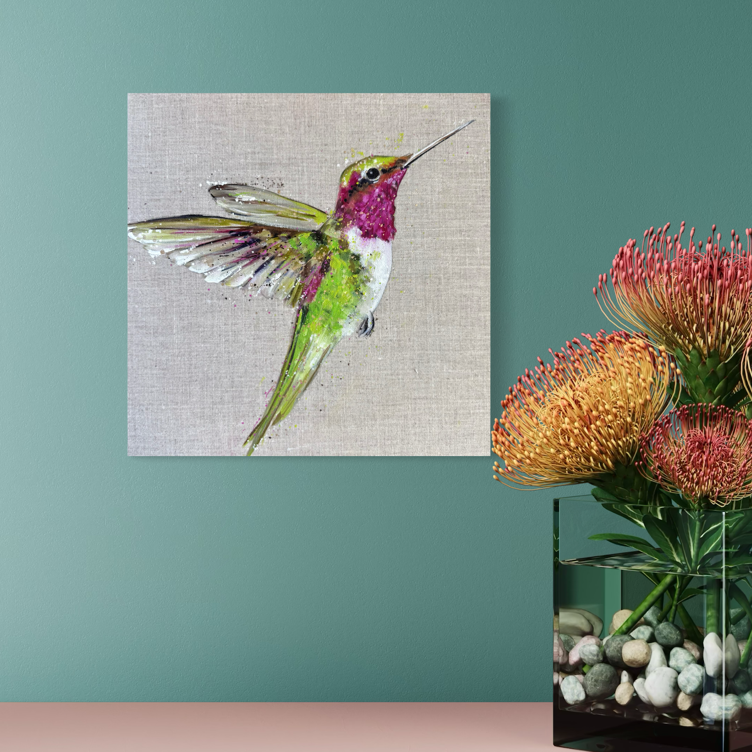 Littel humming bird painting by Louise Luton.png
