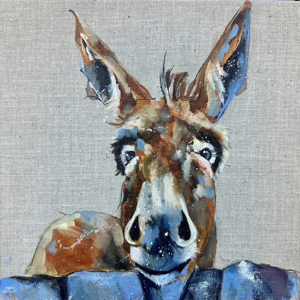 LIttle donkey by Louise Luton original oil painting.jpeg