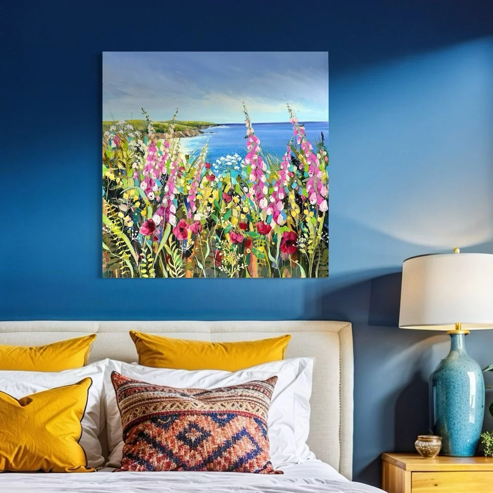 Where teh days were ours  by Louise Luton in blue bedroom setting.jpeg