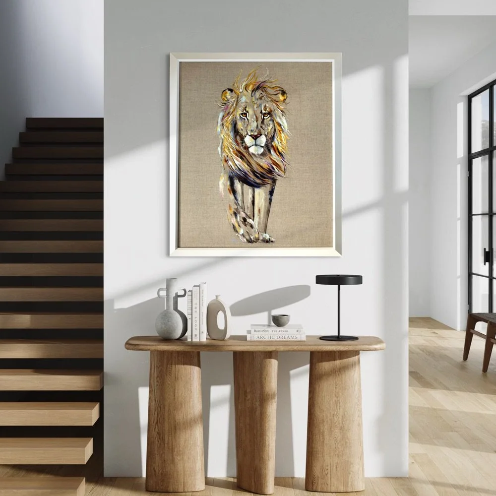 mohawk lion by louise luton in room setting .jpg