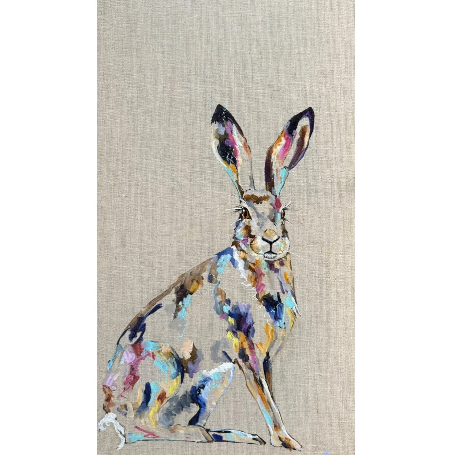 Morning hare painting by Louise luton.jpg