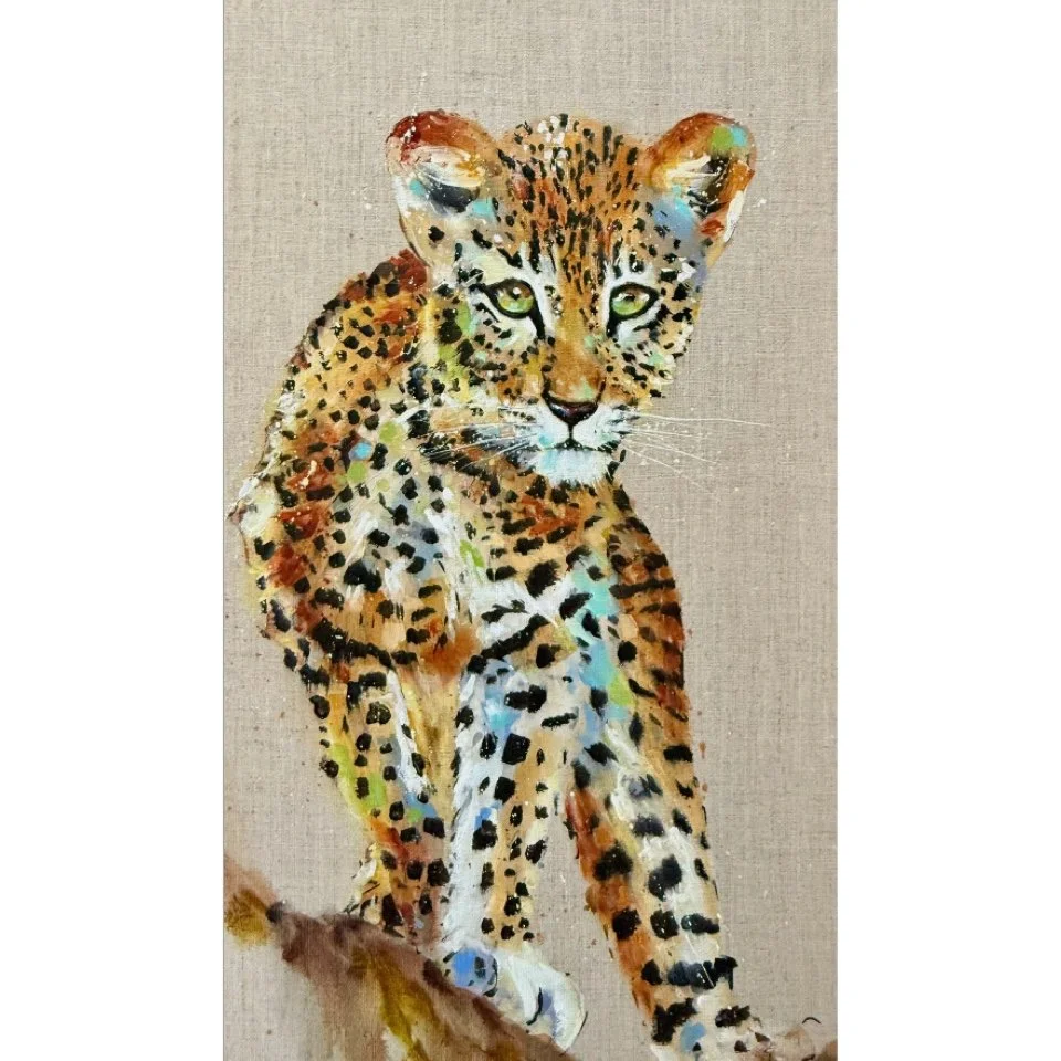 Balancing act small leopard by louise Luton.jpg