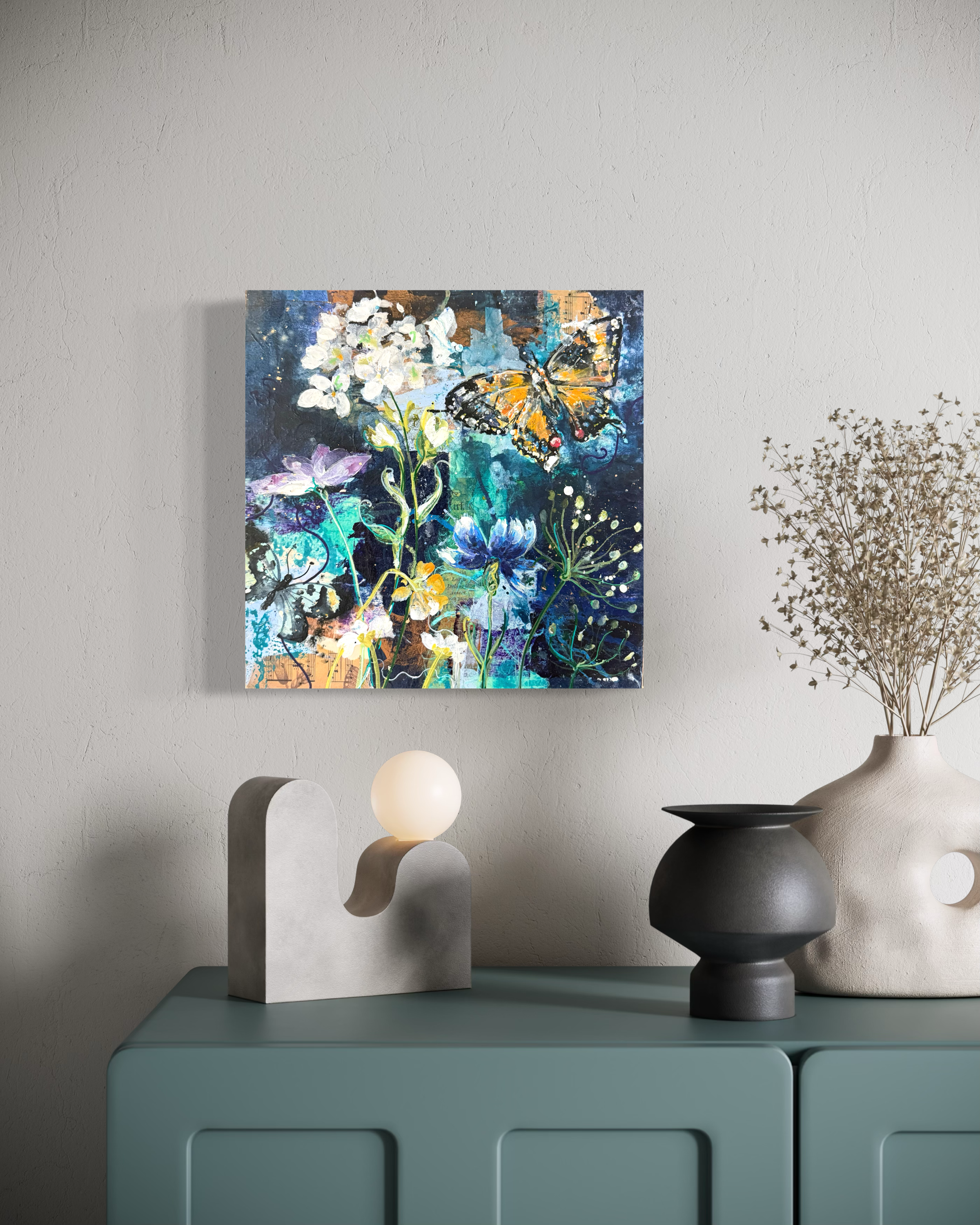 Butterfly garden by Louise Luton in hall setting.png