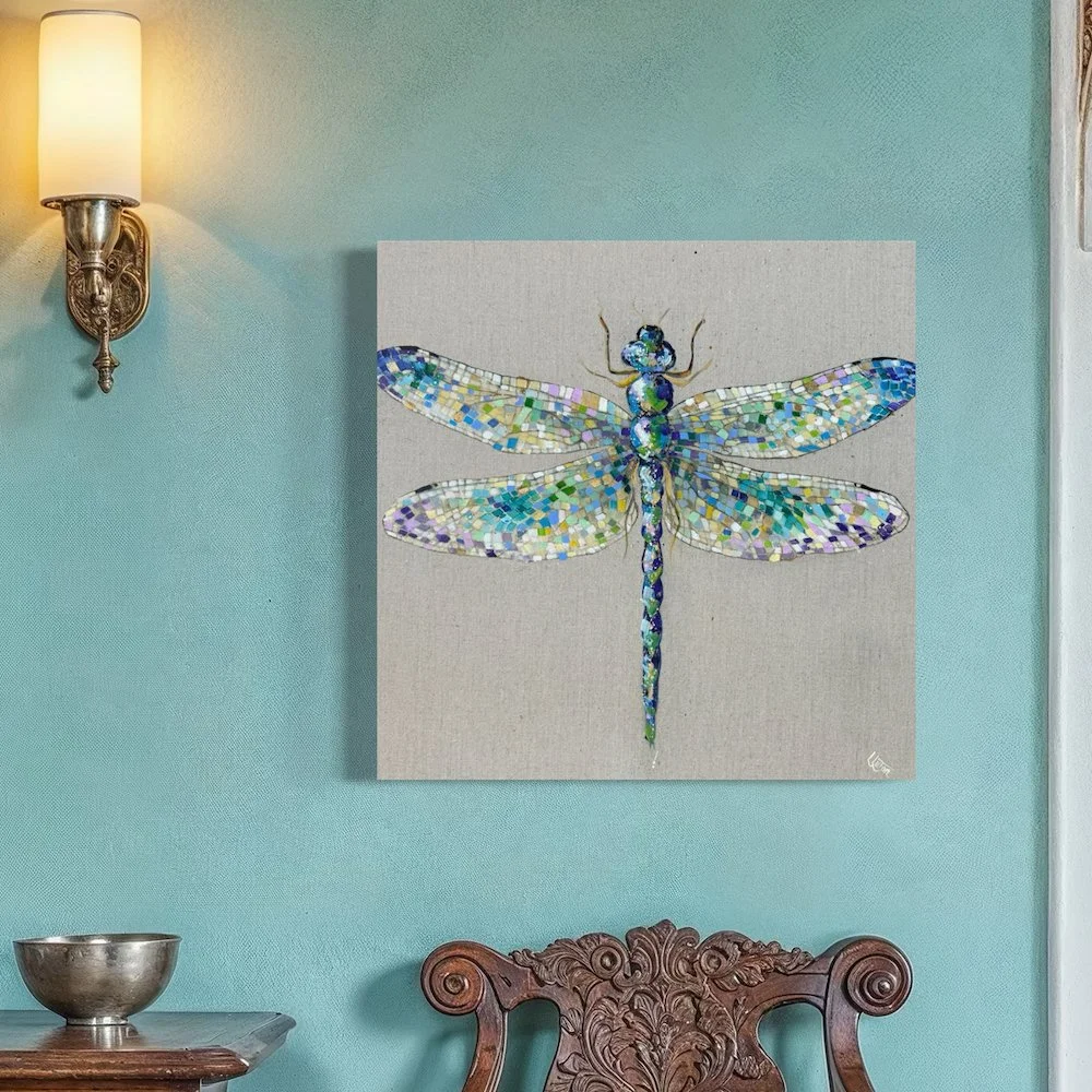 dragonfly by Louise Luton on turquoise wall.jpeg