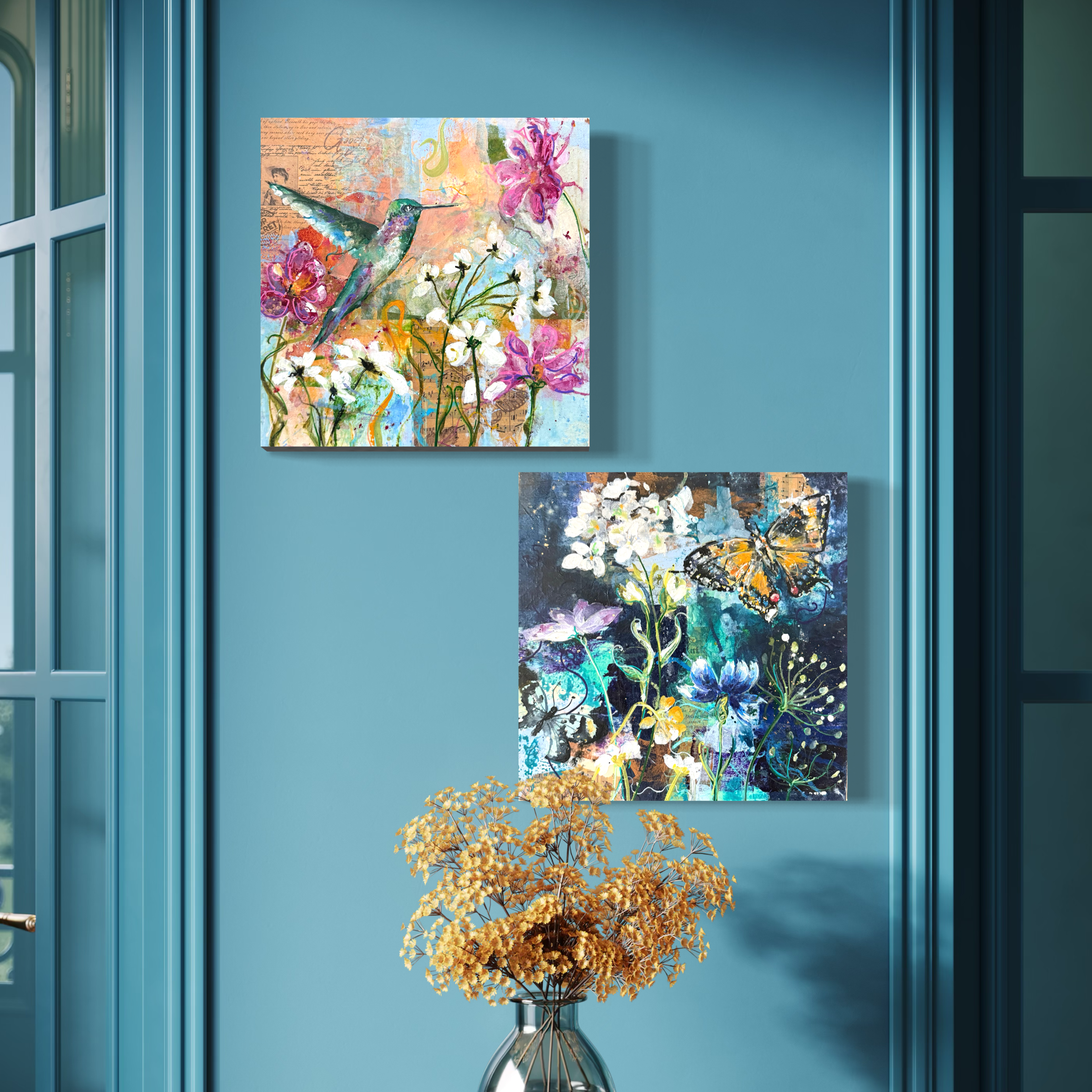 two small mixed media paintings by Louise Luton.png