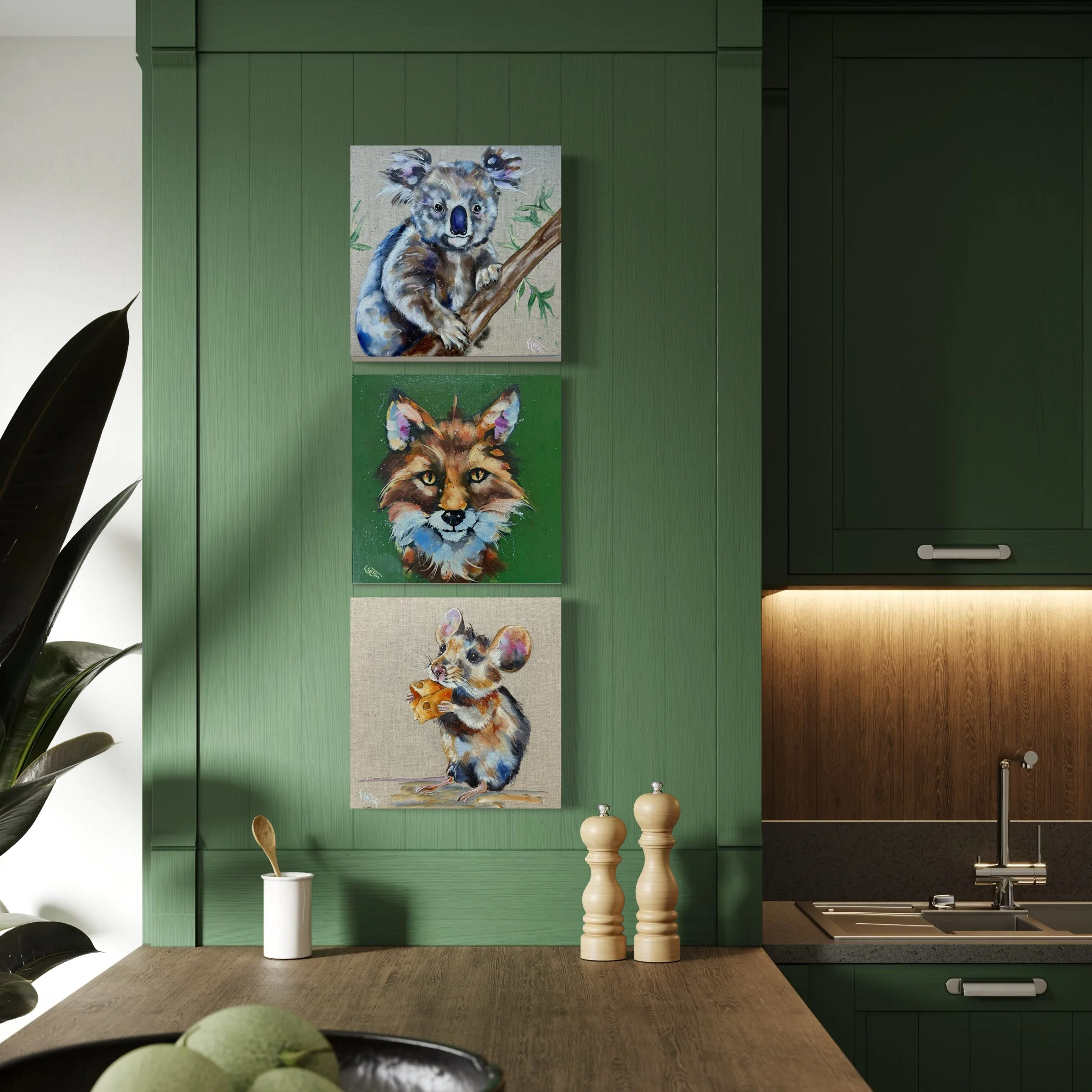 Three Little paintings by Louise Luton.jpeg