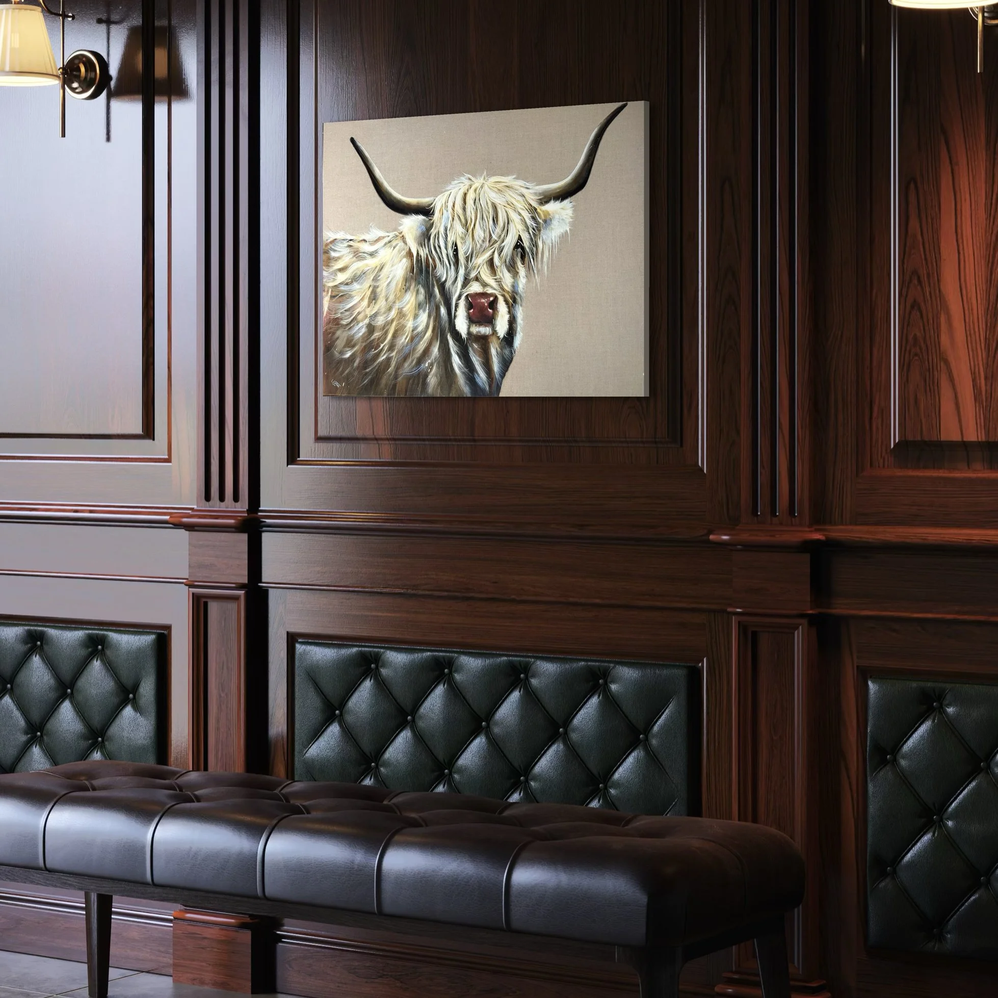 Gwendoln by Louise Luton in dark wood panelled room.jpeg