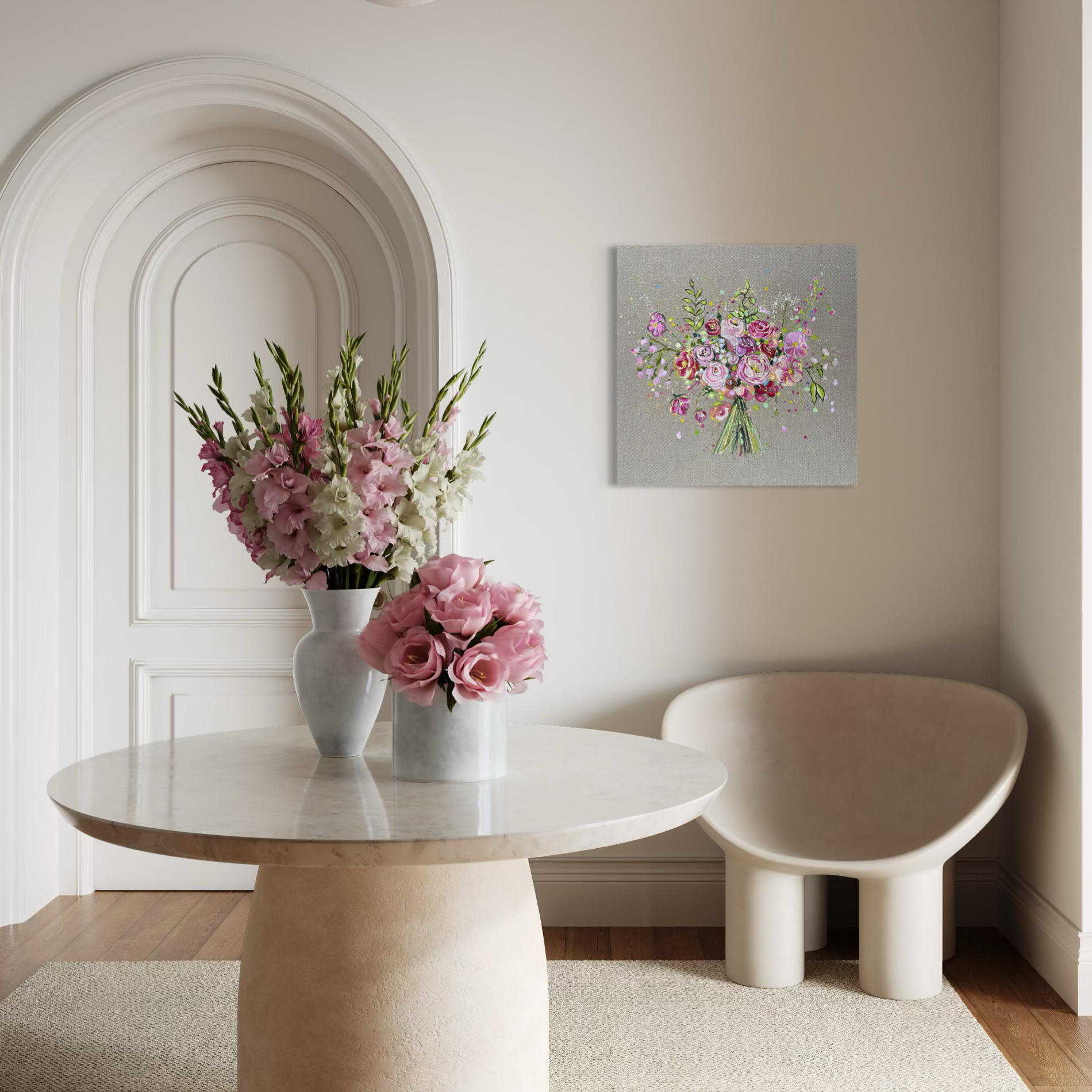 flower bouquet by Louise Luton in room setting.png