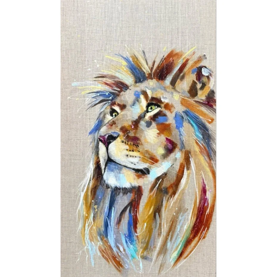 Look to the start Lion painting by Louise Luton.jpg