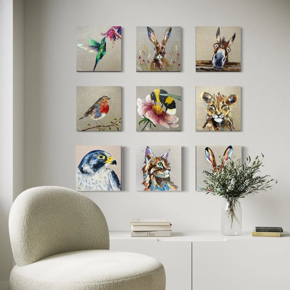 Collection of small oil paintings by Louise Luton.JPG