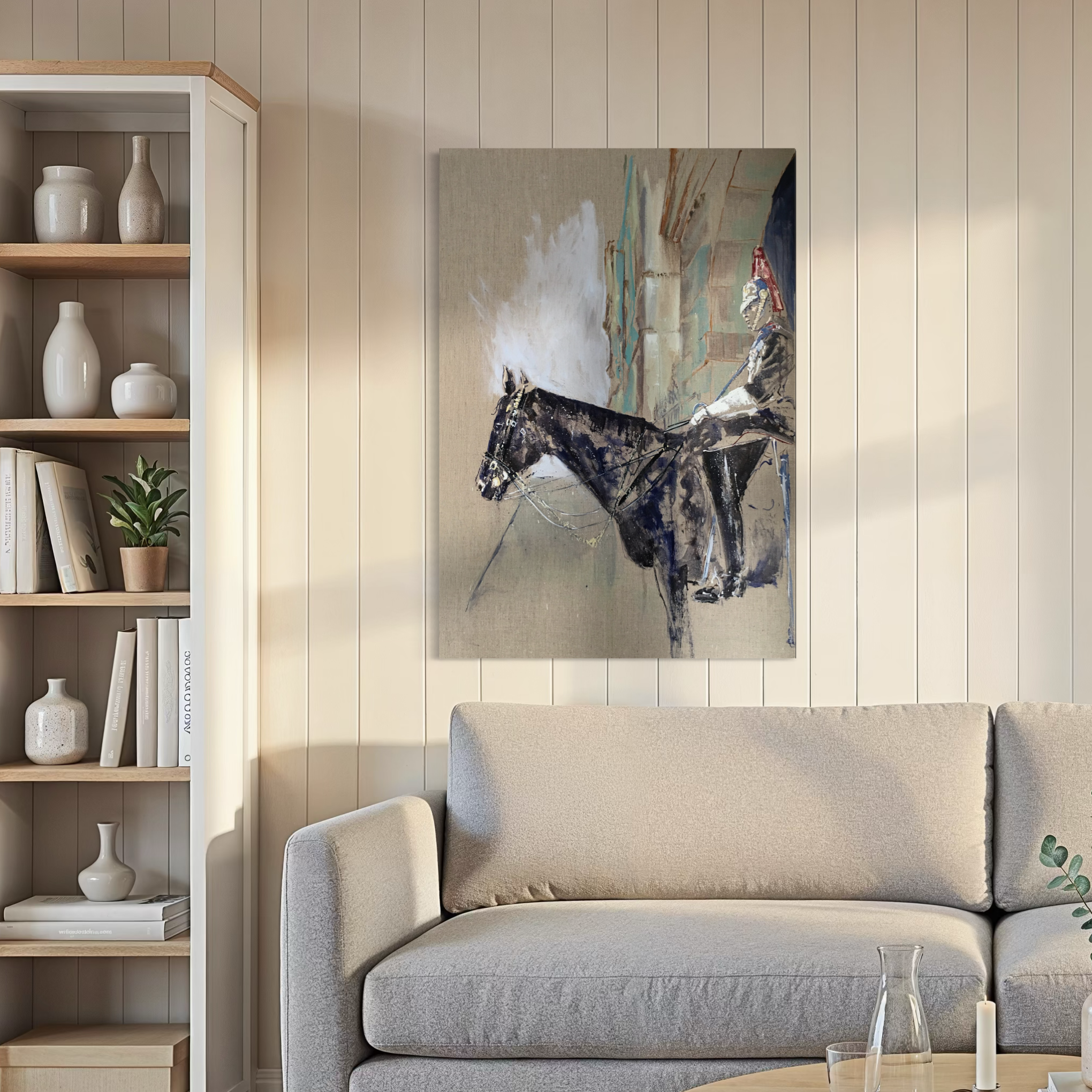 Makring time painting by Louise Luton in Lounge setting.png