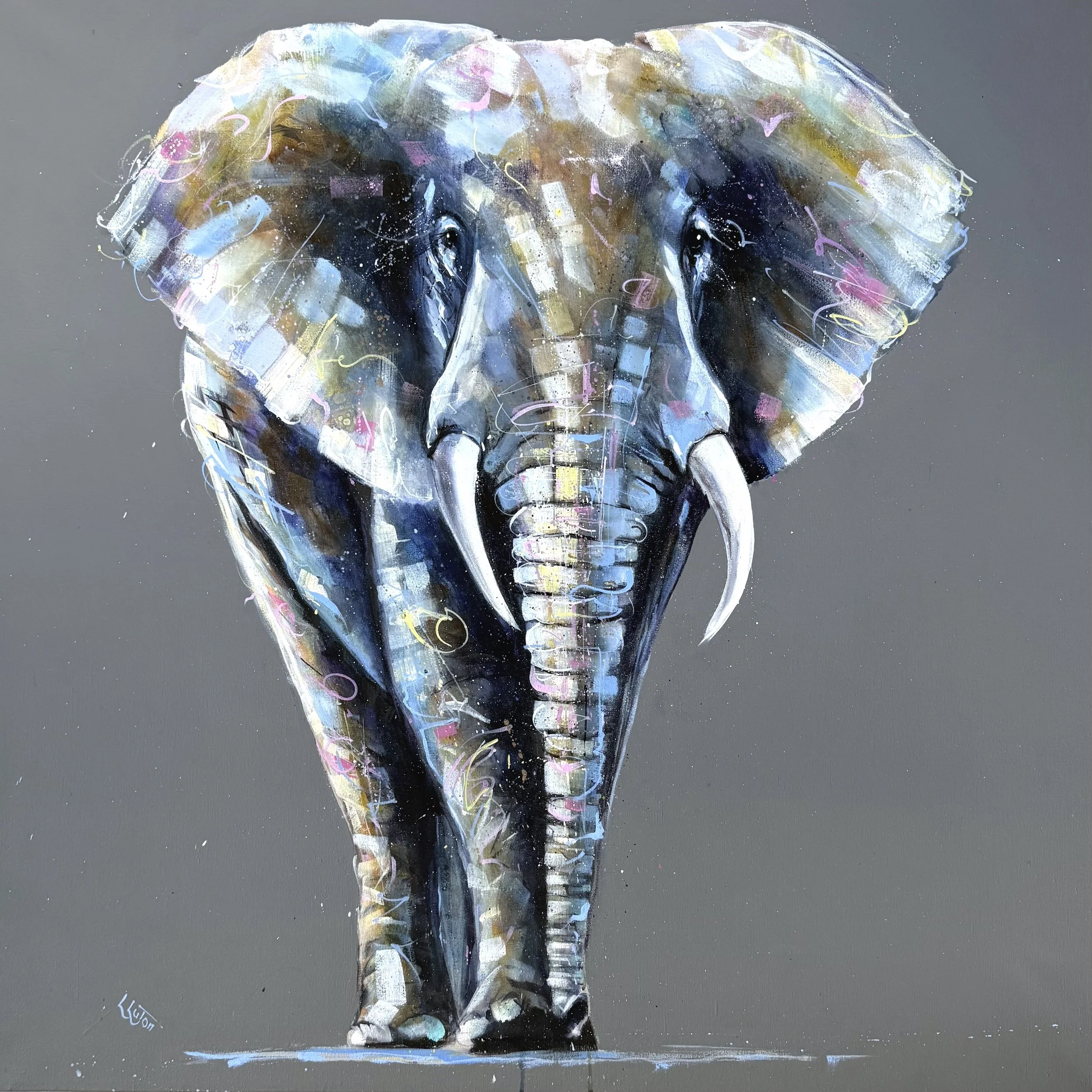 Jabali elephant oil painting by Louise Luton.jpeg
