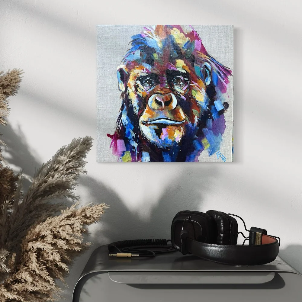 Little gorilla by Louise Luton in room setting.jpeg