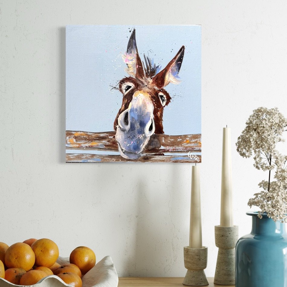LIttle donkey in room setting by Louise Luton.jpg