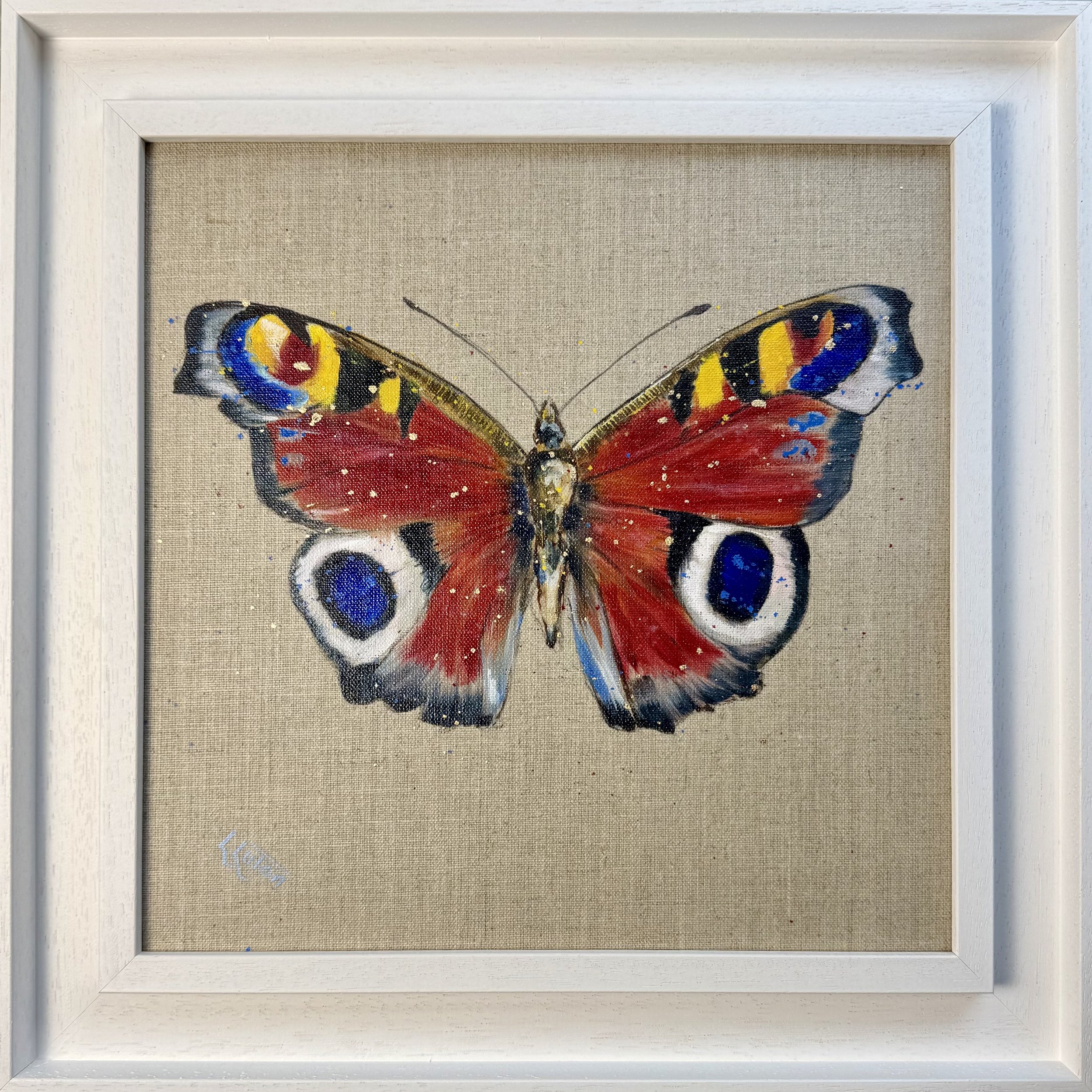 peacock butterfly by Louise Luton framed.jpeg