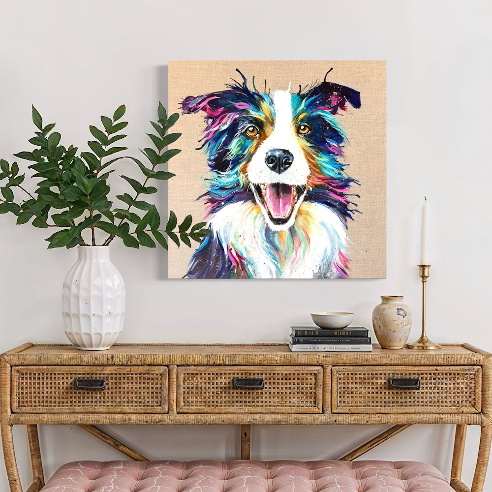 max the collie by Louise Luton in bright halllway setting.jpeg