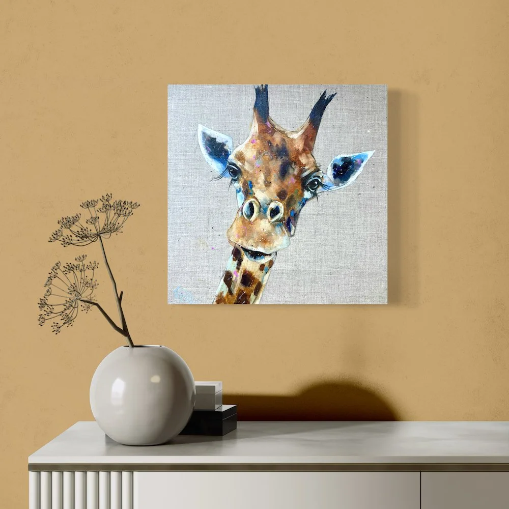 Little giraffe by Louise Luton in warm room setting.jpeg