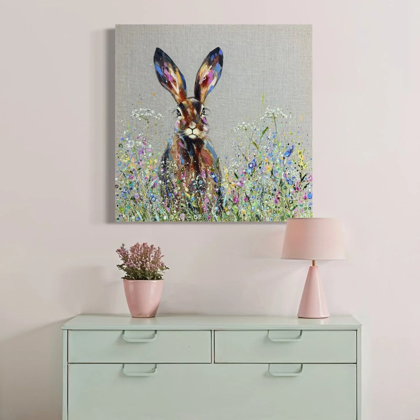 Wildflower hare painting in nursery setting by Louise Luton.jpeg