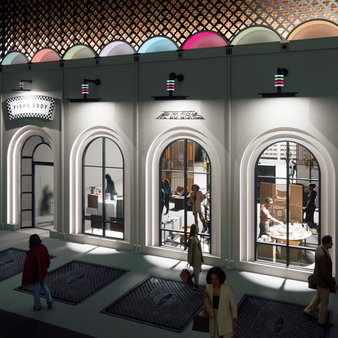 "Fishs Eddy" Storefront: 3D Design and Rendering