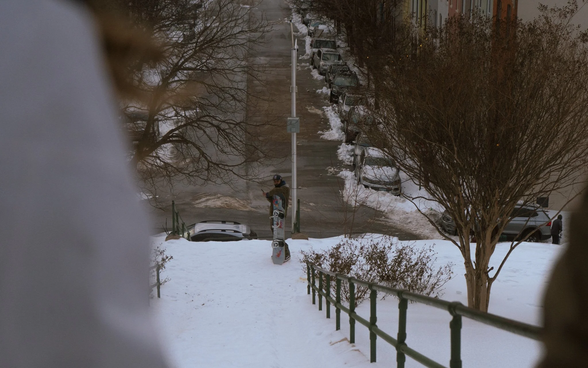 Sledding in Fed Hill Park