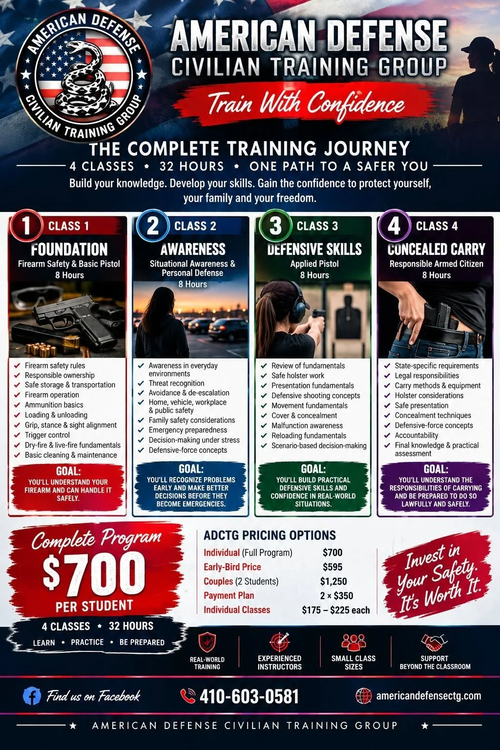 COMPLETE TRAINING JOURNEY     4 Classes • 32 Hours • One Complete Path