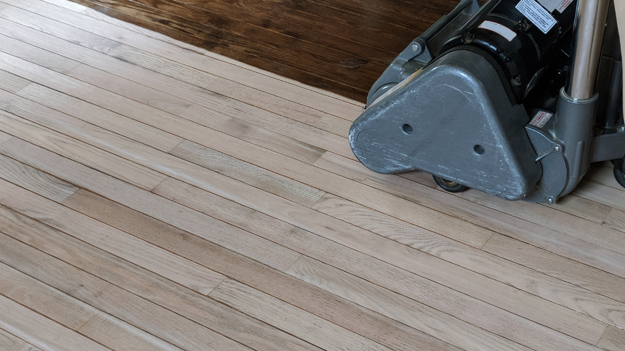sanding wood floors​
