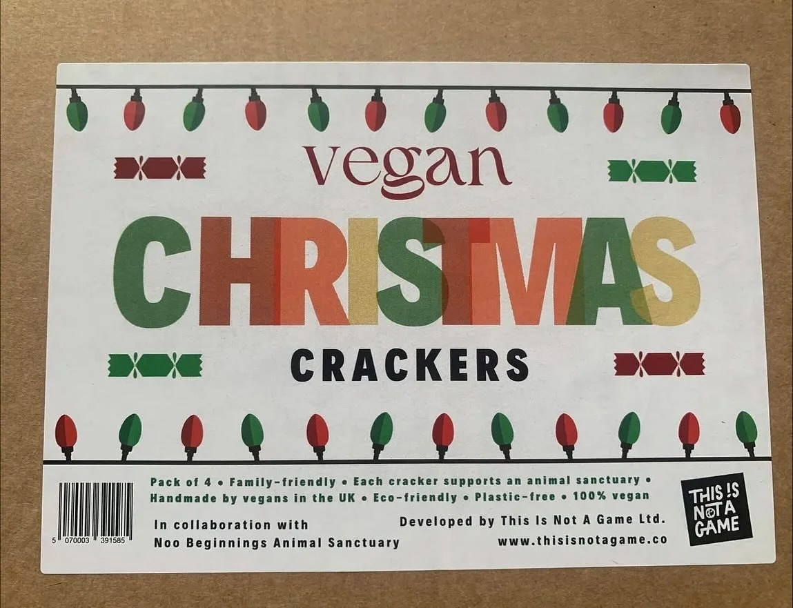 These vegan Christmas crackers are helping raise money for the animals!! 😮🎄

The brilliant team at @thisisnotagameco have been working hard to create these Christmas crackers. Not only are they filled with exciting goodies, but with each box sold, 